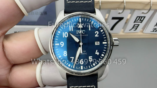 IWC Pilot IW328203 1:1 베스트 버전 V7 팩토리 블루 다이얼