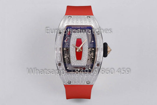 Replica Richard Mille RM 07-01 Red Strap 1:1 Super Clone ZF 팩토리