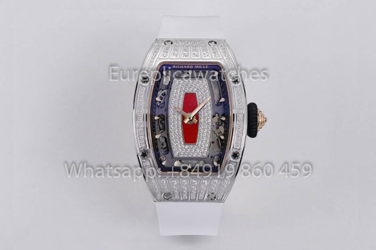 Replica Richard Mille RM 07-01 화이트 Strap 1:1 Super Clone ZF 팩토리