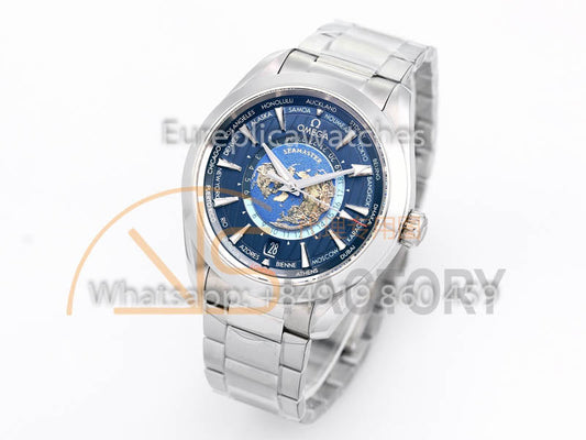 [Sale Off] 오메가 씨마스터 Aqua Terra GMT Worldtimer 220.10.43.22.03.001 VS 팩토리 1:1 Best Clone