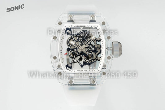 RICHARD MILLE RM055 AET REMOULD Transparent Strap 1:1 베스트 버전 Sonic 팩토리