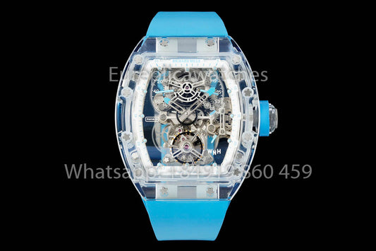 Richard Mille RM 56-01 투르비용 1:1 베스트 버전 블루 Strap