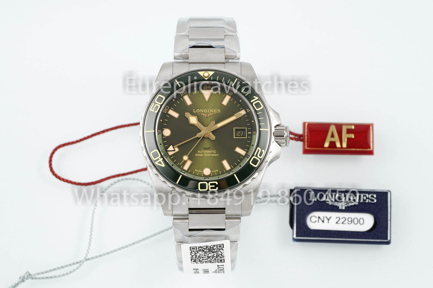 Longines HydroConquest GMT L3.790.4.06.6 в формате 1:1 в матче AF 팩토리