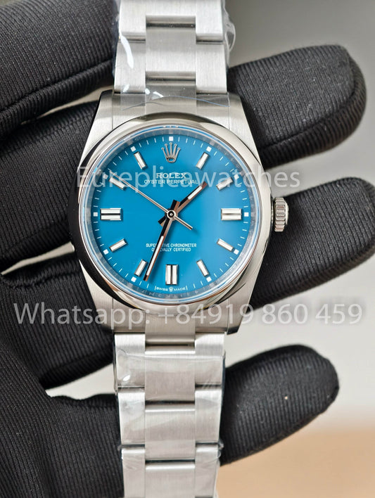 롤렉스 오이스터 Perpetual M126000 36mm KRF 팩토리 1:1 베스트 버전 블루 다이얼
