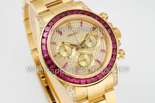 PPM Customized Modified 롤렉스 데이토나 Yellow Dial 1:1 베스트 버전 옐로 골드