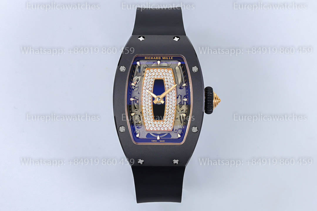 Richard Mille RM 07-01 블랙 세라믹 블랙 -Lip 1:1 베스트 버전 ZF 팩토리