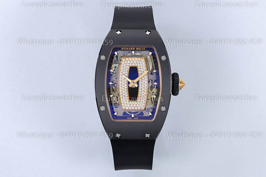 Richard Mille RM 07-01 블랙 세라믹 블랙 -Lip 1:1 베스트 버전 ZF 팩토리