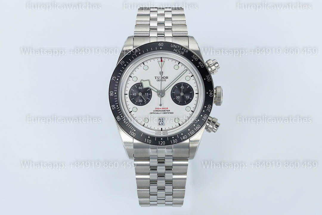 Tudor 블랙 Bay Chrono M79360N-0014 ZF 팩토리 1:1 베스트 버전 화이트 다이얼