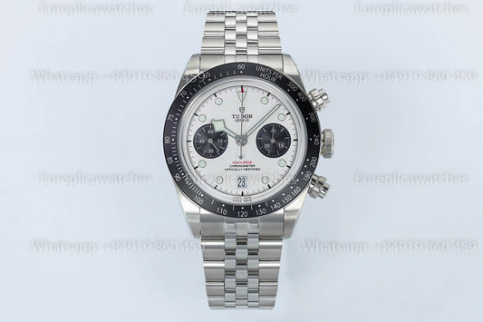 Tudor 블랙 Bay Chrono M79360N-0014 ZF 팩토리 1:1 베스트 버전 화이트 다이얼