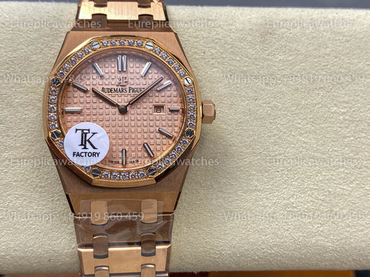 오데마 피게 로열 오크 Quartz 33mm 67651 RS-D Yellow Dial TK 팩토리 1:1 베스트 버전