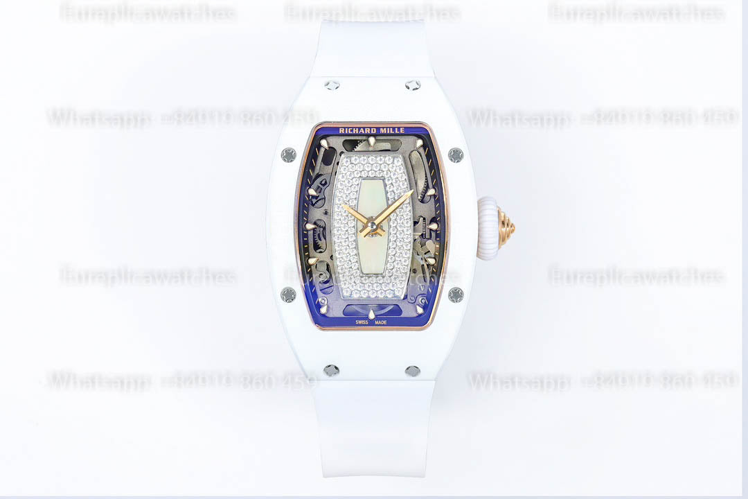 Richard Mille RM 07-01 화이트 세라믹 MOP -Lip 1:1 베스트 버전 ZF 팩토리