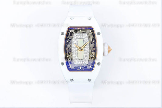 Richard Mille RM 07-01 화이트 세라믹 MOP -Lip 1:1 베스트 버전 ZF 팩토리