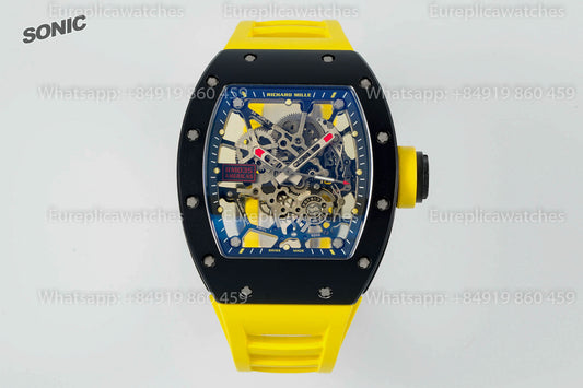 Richard Mille RM035 Rafael Nadal TZP 세라믹 NTPT Carbon 1:1 베스트 버전 Sonic 팩토리 V4