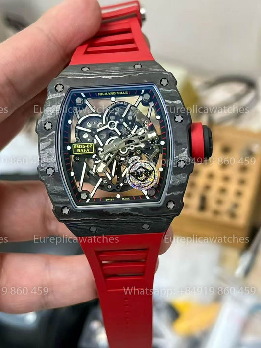 Richard Mille RM035-02 Rafael Nadal 1:1 베스트 버전 APS 팩토리 Red Strap