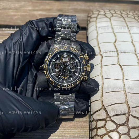 롤렉스 데이토나 Carbon Shadow in Gold ZIF REMOULD 1:1 베스트 버전 블랙 다이얼