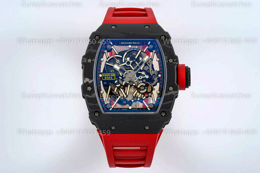 Richard Mille RM35-02 Rafael Nadal Red Strap TPT 1:1 베스트 버전 VA 팩토리