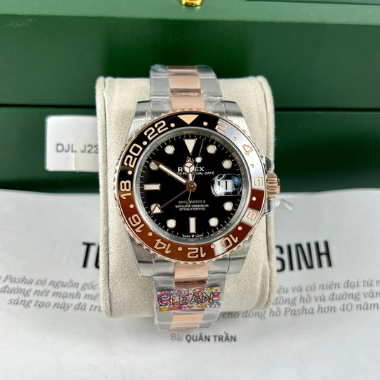 롤렉스 Мужские часы GMT-Master II Root Beer 126711CHNR-0002 로즈 골드 в упаковке