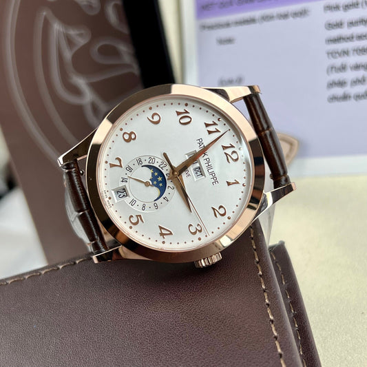 파텍 필립 컴플리케이션 애뉴얼 캘린더 38.5mm 로즈 골드 5396R-012 gold 18k