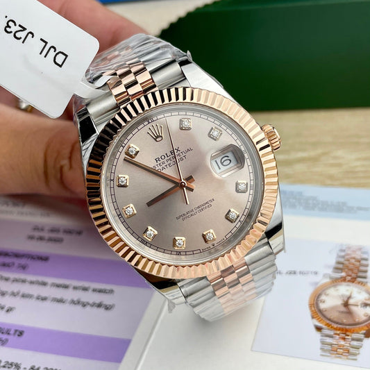 롤렉스 데이트저스트 41mm Sundust Dial coated 18K Everose Gold 오이스터 126331