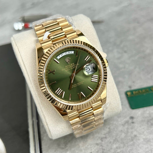롤렉스 Day-Date 40 228235 Gold Filled 18k with 167 gram weight 그린 다이얼