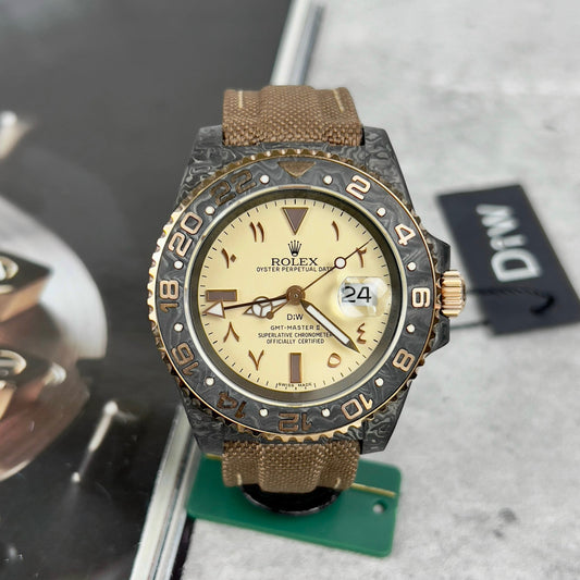 롤렉스 GMT-MASTER II Diw arabic eagle 1:1 Best 에디션 브라운 Fabric Strap