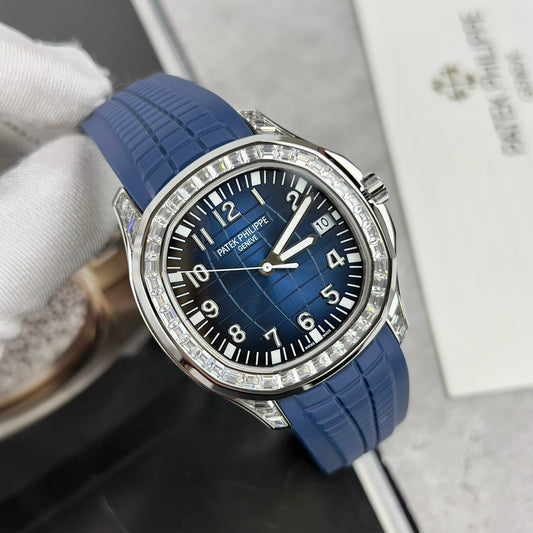 파텍 필립 아쿠아넛 5168G-001 Best 1:1 에디션 3K 팩토리 Custom Mossanite