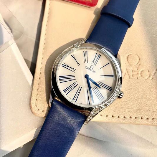 오메가 De Ville Trésor Quartz 36 mm 428.17.36.60.04.001 Swiss Original Movement