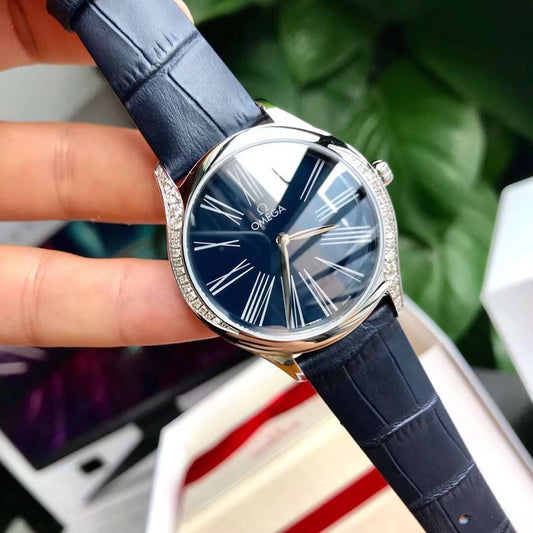 오메가 De Ville Trésor Quartz 36 mm 428.18.36.60.03.001 Swiss Original Movement