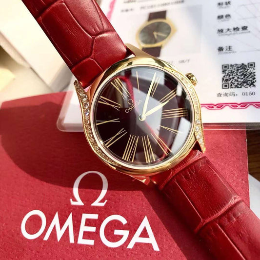 오메가 De Ville Trésor Quartz 36 mm 428.58.36.60.11.001 Swiss Original Movement