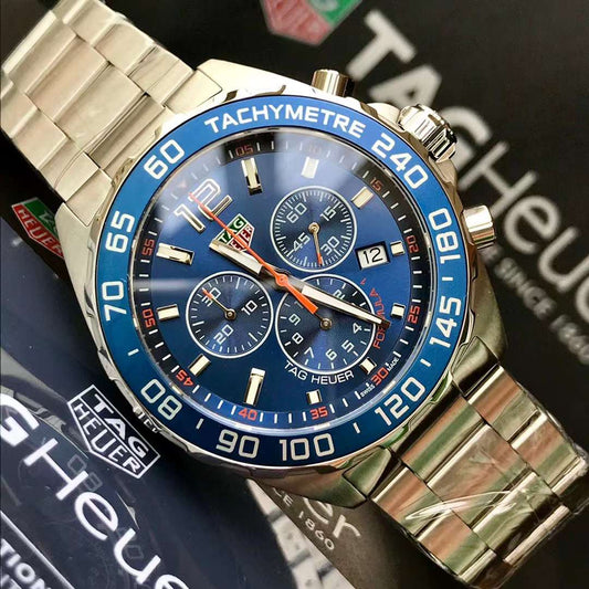 Tag Heuer Formula 1 크로노그래프 블루 다이얼 Men Watch CAZ1014.BA0842 Swiss Original Movement