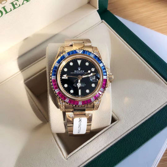 롤렉스 GMT-Master II M126755SARU 41mm Swiss original movement 18k plated