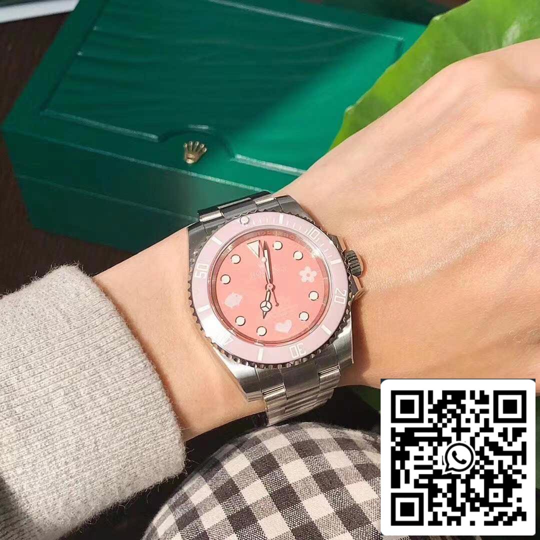 롤렉스 서브마리너 BLAKEN بدون تاريخ وردي 에디션 حركة سويسرية أصلية