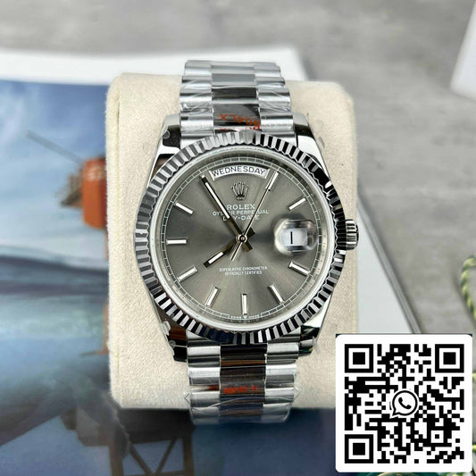 롤렉스 Day-Date M228236-0013 Platinum slate dial Best 1:1 에디션 GM 팩토리 V2