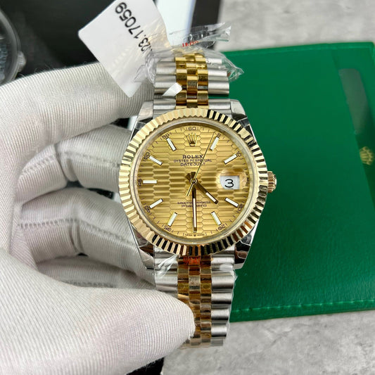 롤렉스 데이트저스트 41 126333-0022 Best 1:1 에디션 18K Gold Wrapped