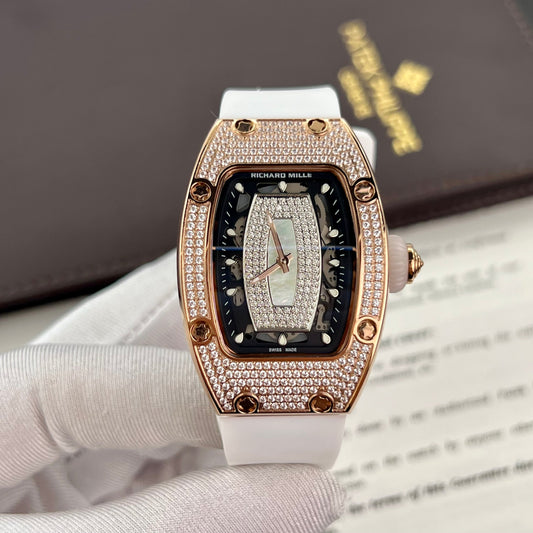 Richard Mille RM 07-01 1:1 Best 에디션 RM 팩토리 custom full diamonds case