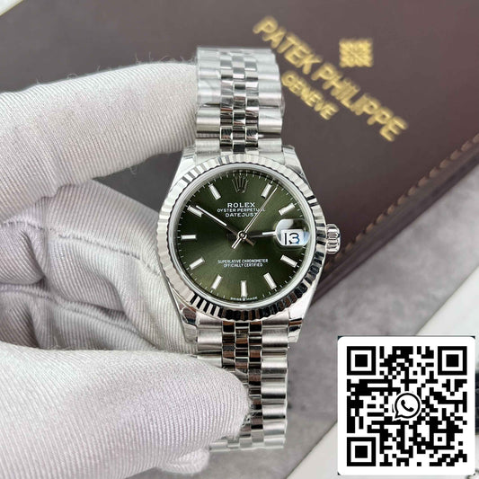 Replica 롤렉스 데이트저스트 31 278274-0018 EW 팩토리 31mm Olive dial