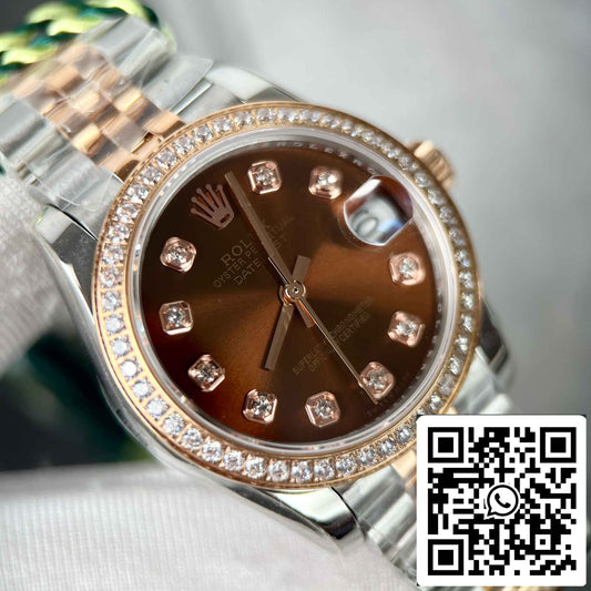 Replica 롤렉스 Lady-데이트저스트 M279171-0011 Oystersteel EW 팩토리 Bezel Stone