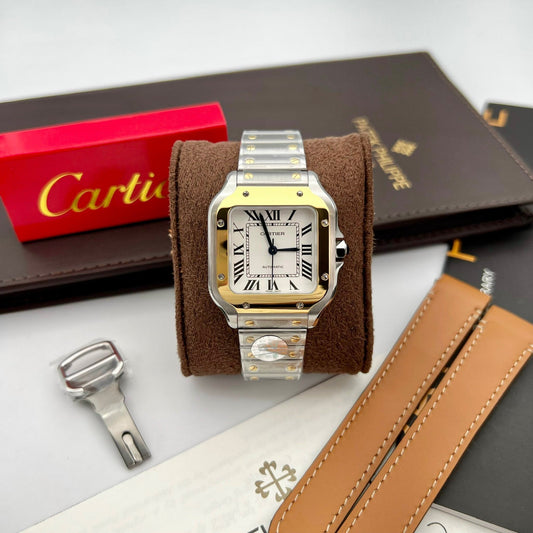 Cartier De Santos W2SA0016 35MM 1:1 Best 에디션 BV 팩토리 화이트 다이얼 newest 2024 version