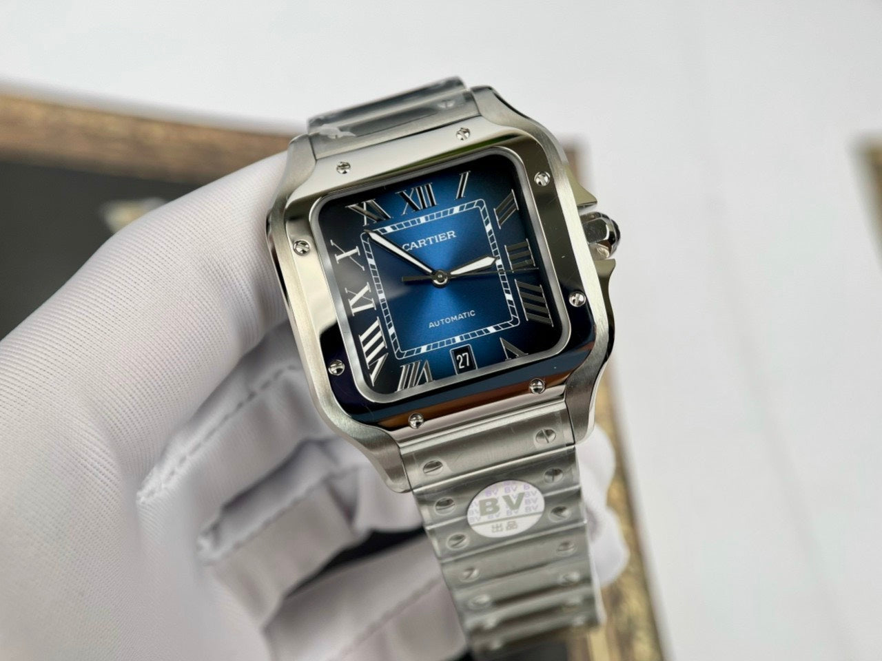 Cartier De Santos WSSA0013 2018 BV 팩토리 1:1 Best 에디션 블루 다이얼 newest version