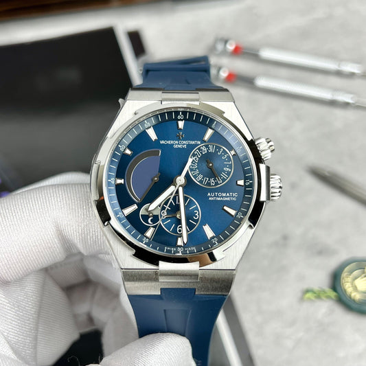 Vacheron Constantin Overseas 47450/000W-9511 TWA 팩토리 1:1 Best 에디션 블루 다이얼 러버 스트랩