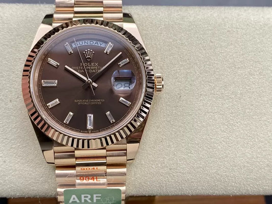 Rolex Day Date 40 M228235-0003 Chocolate Dial 1:1 Best 에디션 AR 팩토리 3255 Movement
