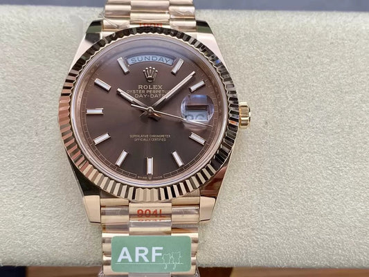 Rolex Day Date 40 M228235-0053 Chocolate Dial 1:1 Best 에디션 AR 팩토리 3255 Movement