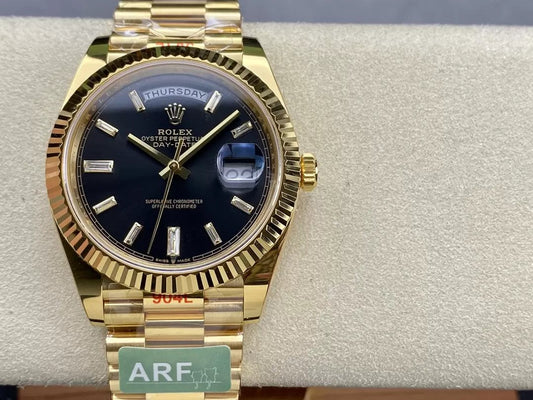 Rolex Day Date 40 M228238-0004 블랙 다이얼 1:1 Best 에디션 AR 팩토리 3255 Movement