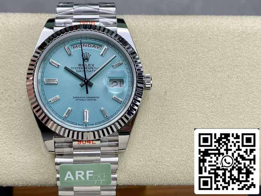 Rolex Day Date 40 M228236-0006 Tiffany Dial 1:1 Best 에디션 AR 팩토리 3255 Movement