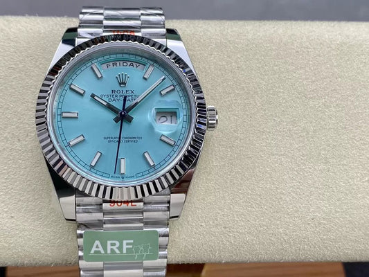 Rolex Day Date 40 M228236-0018 Tiffany Dial 1:1 Best 에디션 AR 팩토리 3255 Movement
