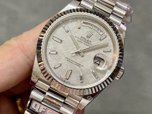 롤렉스 Day Date 40 M228236-0011 Meteorite Diamond Dial1:1 Best 에디션 QF 팩토리 183 gram