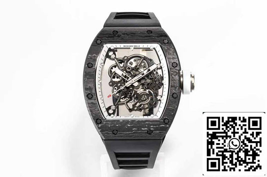 BBR 팩토리 [V3] RICHARD MILLE RM055 RM-055 NTPT Carbon Fiber Case 러버 스트랩