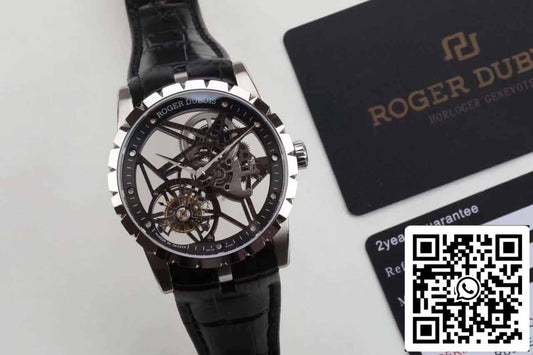 Roger Dubuis Excalibur RDDBEX0392 Silver Case 1:1 Best 에디션 BBR 팩토리 V3 투르비용 Watch