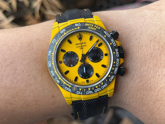【4130 Movement DIW Modified Version】롤렉스 Cosmograph 데이토나 Series with Carbon Fiber Case