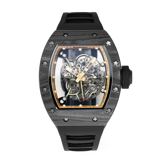 RICHARD MILLE RM055 Обновленный оригинальный дизайн 1:1 Best 에디션 BBR 팩토리 2024 Золотой ремешок